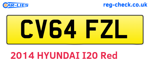 CV64FZL are the vehicle registration plates.