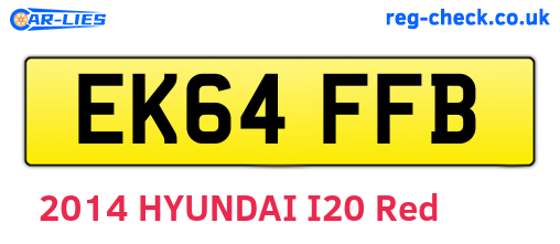 EK64FFB are the vehicle registration plates.