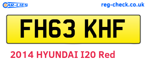 FH63KHF are the vehicle registration plates.