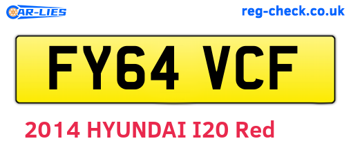 FY64VCF are the vehicle registration plates.