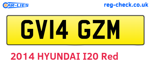 GV14GZM are the vehicle registration plates.