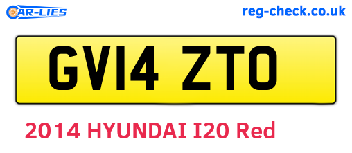 GV14ZTO are the vehicle registration plates.