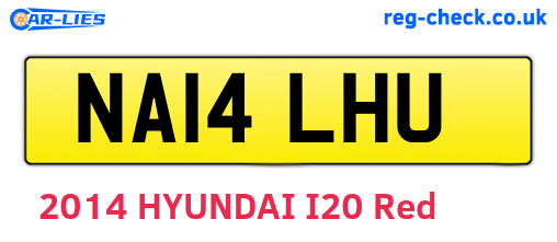 NA14LHU are the vehicle registration plates.