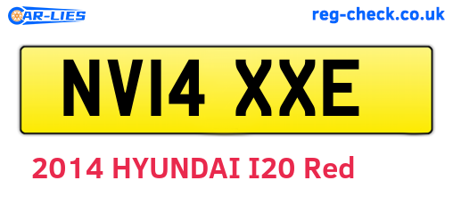 NV14XXE are the vehicle registration plates.
