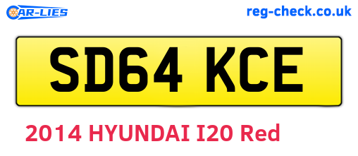 SD64KCE are the vehicle registration plates.