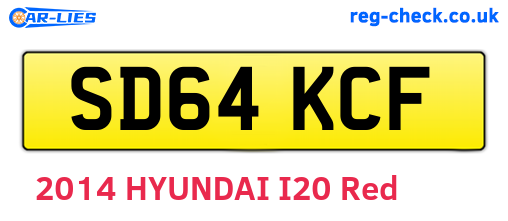 SD64KCF are the vehicle registration plates.