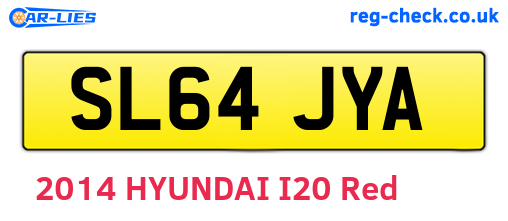 SL64JYA are the vehicle registration plates.