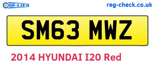 SM63MWZ are the vehicle registration plates.