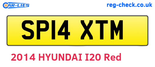 SP14XTM are the vehicle registration plates.