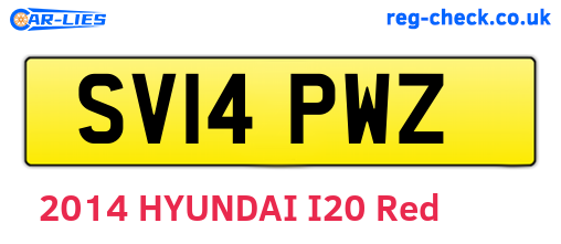 SV14PWZ are the vehicle registration plates.