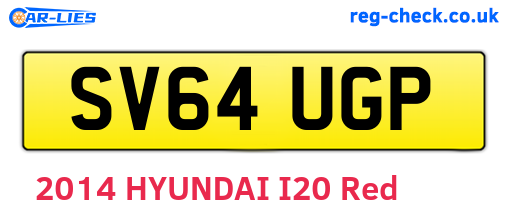 SV64UGP are the vehicle registration plates.