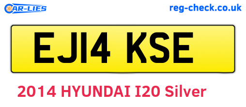 EJ14KSE are the vehicle registration plates.