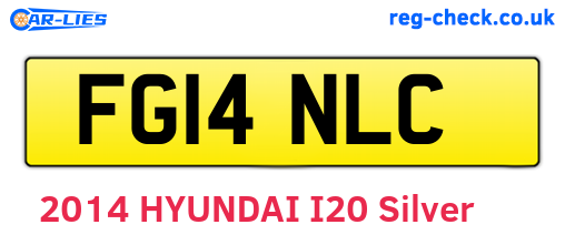 FG14NLC are the vehicle registration plates.