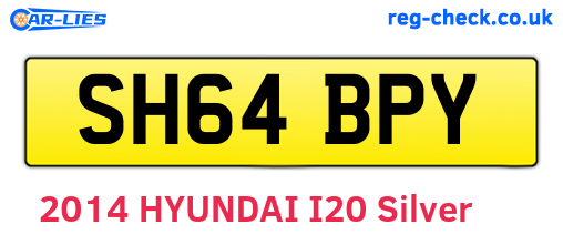 SH64BPY are the vehicle registration plates.