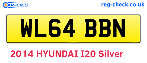 WL64BBN are the vehicle registration plates.