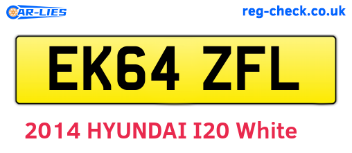 EK64ZFL are the vehicle registration plates.