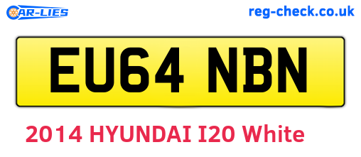 EU64NBN are the vehicle registration plates.