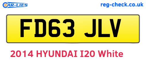 FD63JLV are the vehicle registration plates.