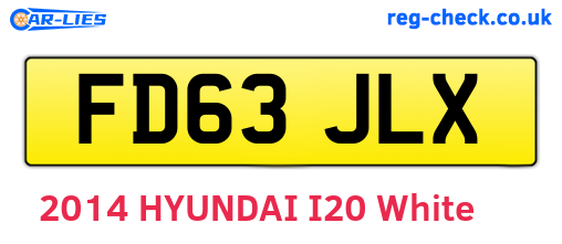 FD63JLX are the vehicle registration plates.