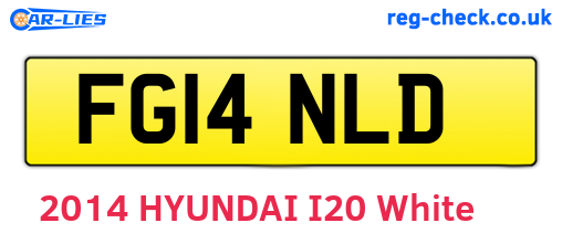 FG14NLD are the vehicle registration plates.