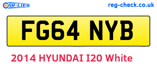 FG64NYB are the vehicle registration plates.