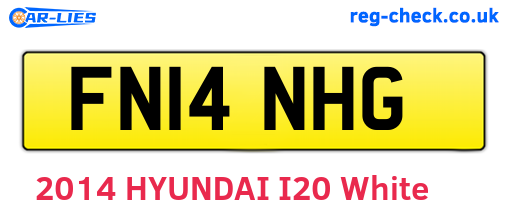 FN14NHG are the vehicle registration plates.