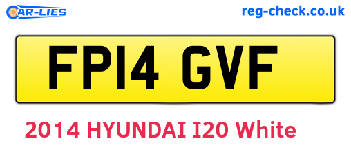 FP14GVF are the vehicle registration plates.