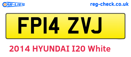 FP14ZVJ are the vehicle registration plates.