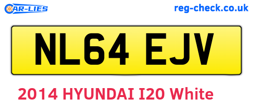 NL64EJV are the vehicle registration plates.