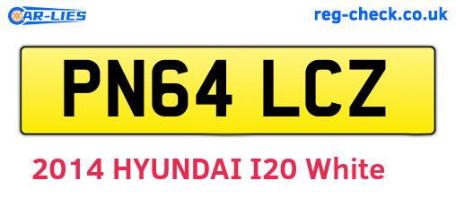PN64LCZ are the vehicle registration plates.