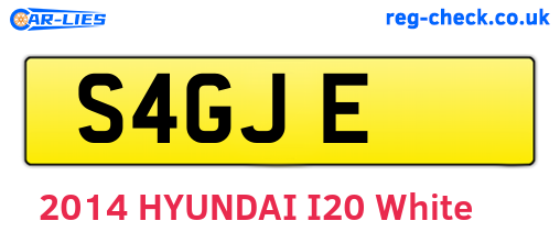 S4GJE are the vehicle registration plates.