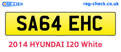 SA64EHC are the vehicle registration plates.