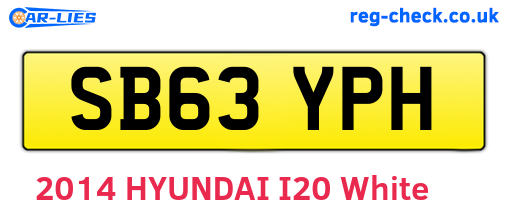 SB63YPH are the vehicle registration plates.