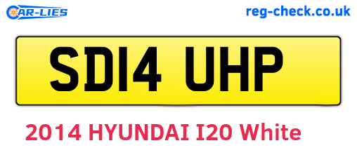 SD14UHP are the vehicle registration plates.