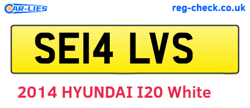 SE14LVS are the vehicle registration plates.