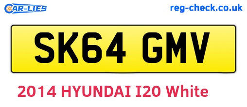 SK64GMV are the vehicle registration plates.