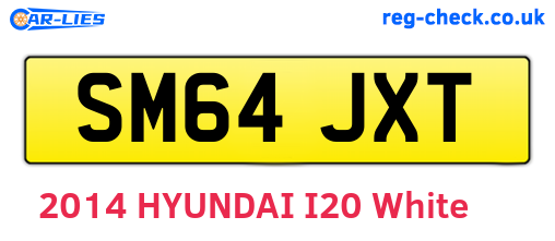 SM64JXT are the vehicle registration plates.