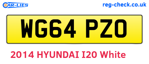 WG64PZO are the vehicle registration plates.