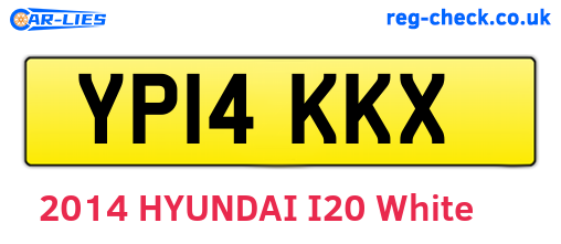 YP14KKX are the vehicle registration plates.