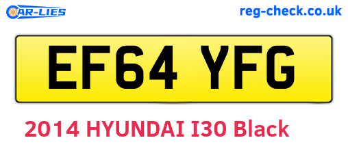 EF64YFG are the vehicle registration plates.