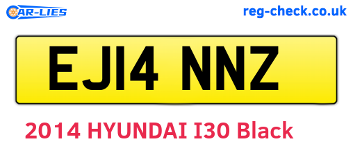 EJ14NNZ are the vehicle registration plates.