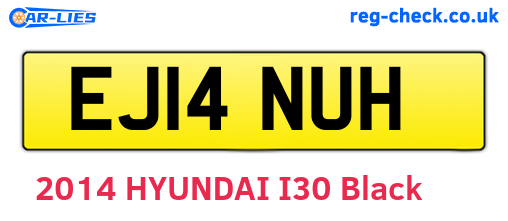 EJ14NUH are the vehicle registration plates.