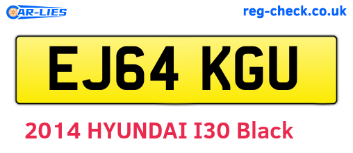 EJ64KGU are the vehicle registration plates.