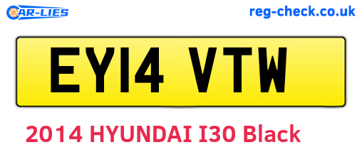 EY14VTW are the vehicle registration plates.