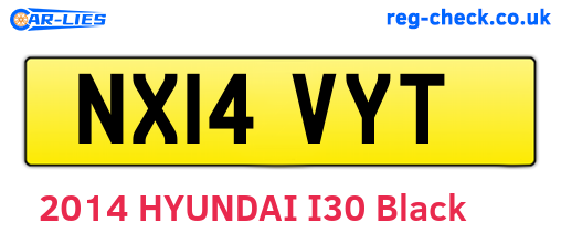 NX14VYT are the vehicle registration plates.