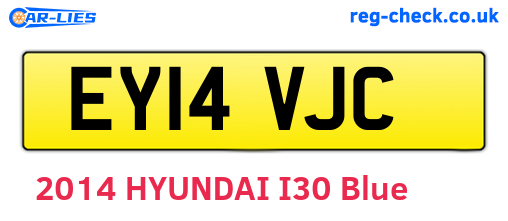 EY14VJC are the vehicle registration plates.
