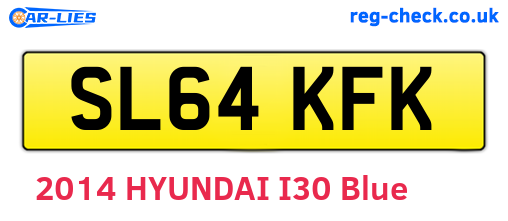 SL64KFK are the vehicle registration plates.
