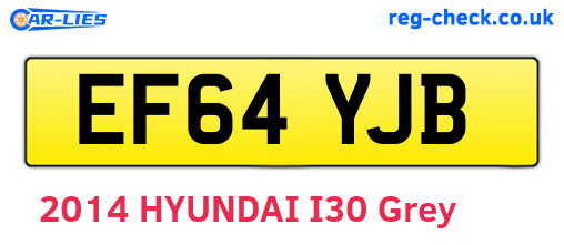 EF64YJB are the vehicle registration plates.