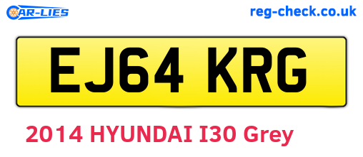 EJ64KRG are the vehicle registration plates.