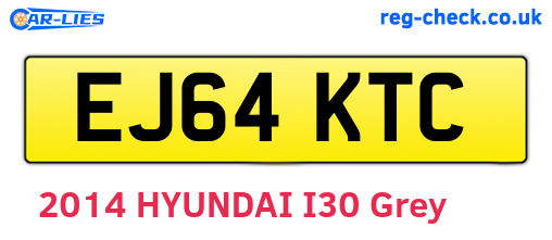 EJ64KTC are the vehicle registration plates.